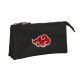Estuche plano triple - Akatsuki - Naruto