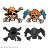 Set of 2 Pins Luffy and Baggy - One Piece