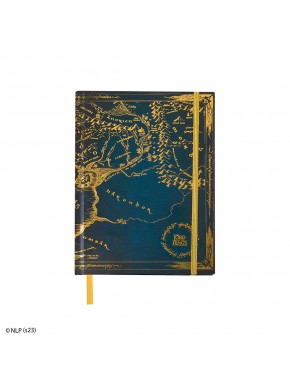 Libreta tapa dura Mapa de la Tierra Media - El Señor de los Anillos