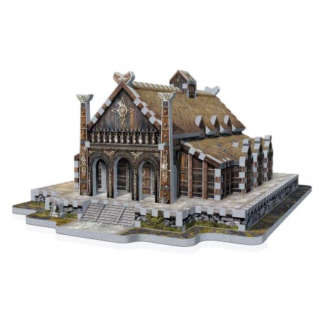 Castillo Dorado de Edoras - El Señor de los Anillos - puzzle 3D Wrebbit