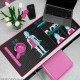Alfombrilla de escritorio Young-Hee Blue Print - Squid Game