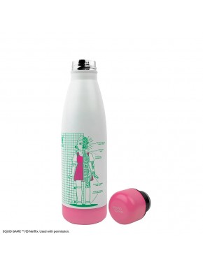 Botella isotérmica Young-hee Blue Print White - Squid Game