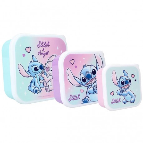 Lunch box (3 en 1) Stitch et Angel - Lilo y Stitch