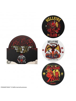 Set de 4 posavasos Hellfire Club - Stranger Things