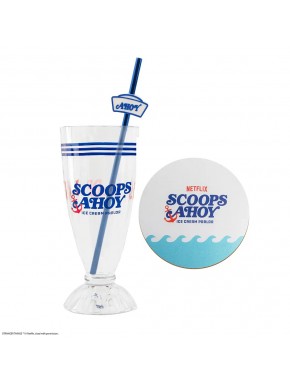 Vaso y pajita para batido Scoops Ahoy - Stranger Things