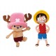 Stuffed toys One Piece Luffy & Choper 27cm