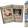 One Piece Set 2 Posters Chibi 52X38 Wanted Roger & Whitebeard