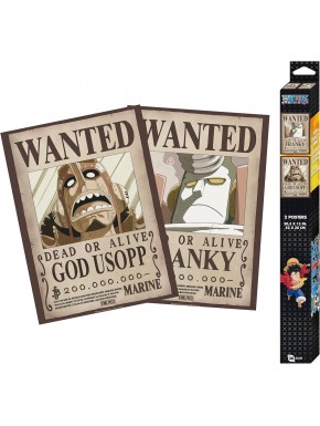 One Piece Set 2 Posters Chibi 52X38 Usopp & Franky