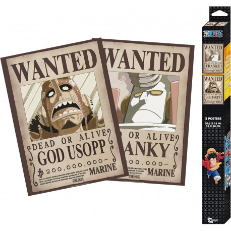 One Piece Set 2 Posters Chibi 52X38 Usopp & Franky