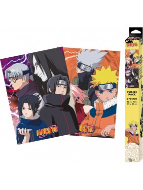 Naruto Set 2 Posters Chibi 52X38 Konoha Ninjas & Deserters