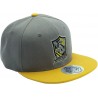 Gorra Harry Potter Snapback Gris Y Amarillo Hufflepuff