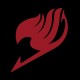 Fairy Tail Gorra Snapback Emblema Negro Y Rojo