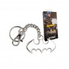Porte-clés logo en acier de Batman, DC Comics