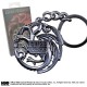 Porte-clés Targaryen de GOT en Gris Acier