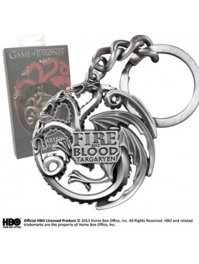 GOT - Targaryen llavero (gris cromo)