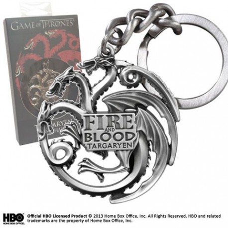 GOT - Targaryen llavero (gris cromo)
