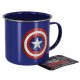 Taza Metal Marvel Capitán América Escudo