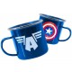 Taza Metal Marvel Capitán América Escudo