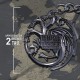 GOT - Targaryen llavero (gris cromo)