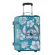 Maleta de Cabina Plegable Azul Disney Lilo y Stitch Aloha