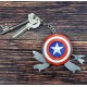 Keychain multifunction Captain America Shield