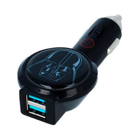 Cargador coche USB luminoso Vader