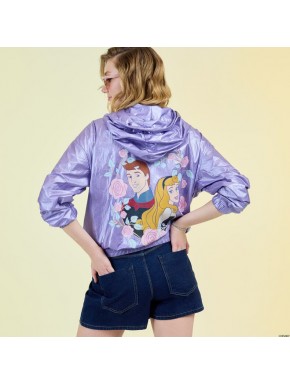 Sudadera cortaviento Princesa Aurora y príncipe Phillip Loungefly