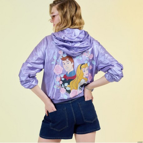 Sudadera cortaviento Princesa Aurora y príncipe Phillip Loungefly