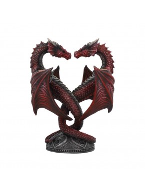 Anne Stokes Candelero Dragon Heart Valentine's Edition 23 cm
