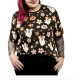 Camiseta negra Halloween Mickey & Minnie fantasmas
