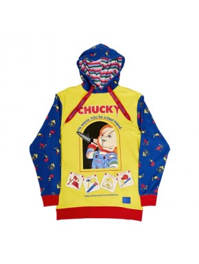 Sudadera con capucha amarilla con diseño de Chucky
