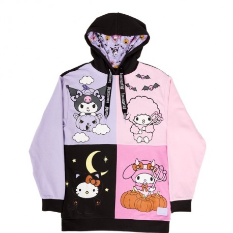 Sudadera con capucha Halloween Kuromi & My melody 