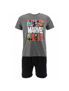Pijama Marvel Comics Gris