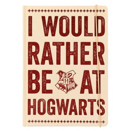 Libreta Premium A5 Harry Potter Hogwarts Slogan