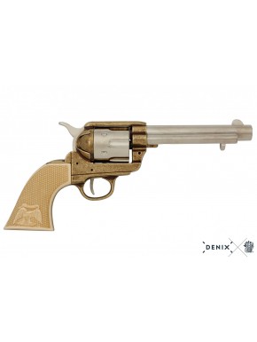 Revólver Colt 45 Peacemaker 5½" EUA 1873, Metal e Imitação Marfim