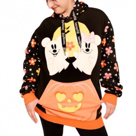 Sudadera con capucha Mickey & Minnie Mouse fantasma