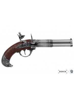 Pistola de 3 cañones giratorios, Francia S. XVIII