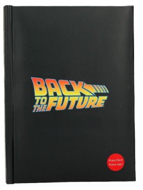 Caderno De Volta para o Futuro com luz