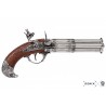 18th Century Spark Pistol Replica with 4 Rotating Barrels