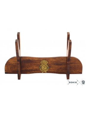 Soporte de madera con escudo de Napoleón