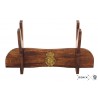 Wooden Stand with Napoleon Crest for Replica Weapons