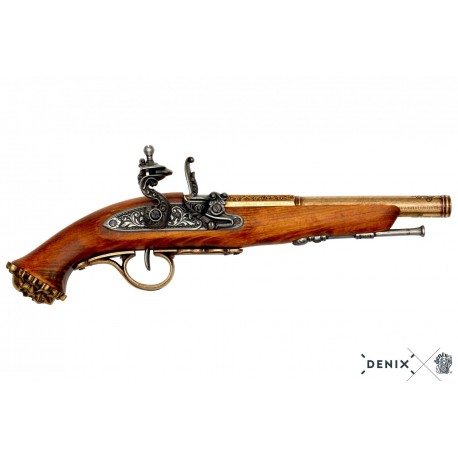 Pistola de chispa pirata, siglo XVIII