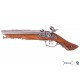 Réplique de Pistolet à Percussion à Double Canon Pirate XVIIIe Siècle 43,5cm