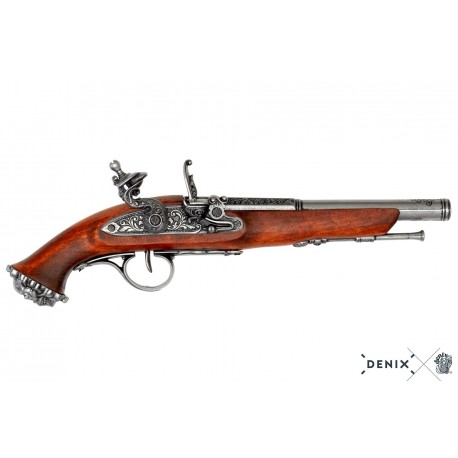 Pistola de chispa pirata, siglo XVIII