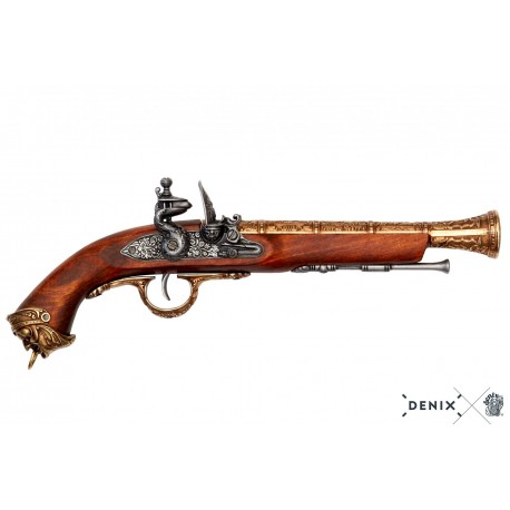 Pistola de chispa pirata, Italia S.XVIII