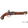 Pistola de Percussão Pirata do Séc. XVIII, Itália, Réplica Decorativa 37 cm
