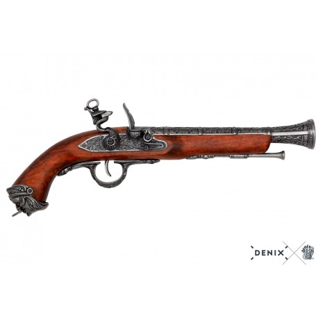 Pistola de chispa pirata, Italia S.XVIII