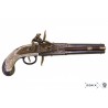 Réplique Pistolet à Silex 2 Canons Rotatifs 1750