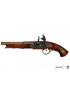 Pistola de chispa (zurda), Francia siglo XVIII.