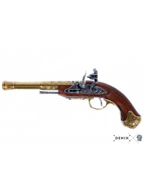 Pistola de chispa (zurda), India S.XVIII.